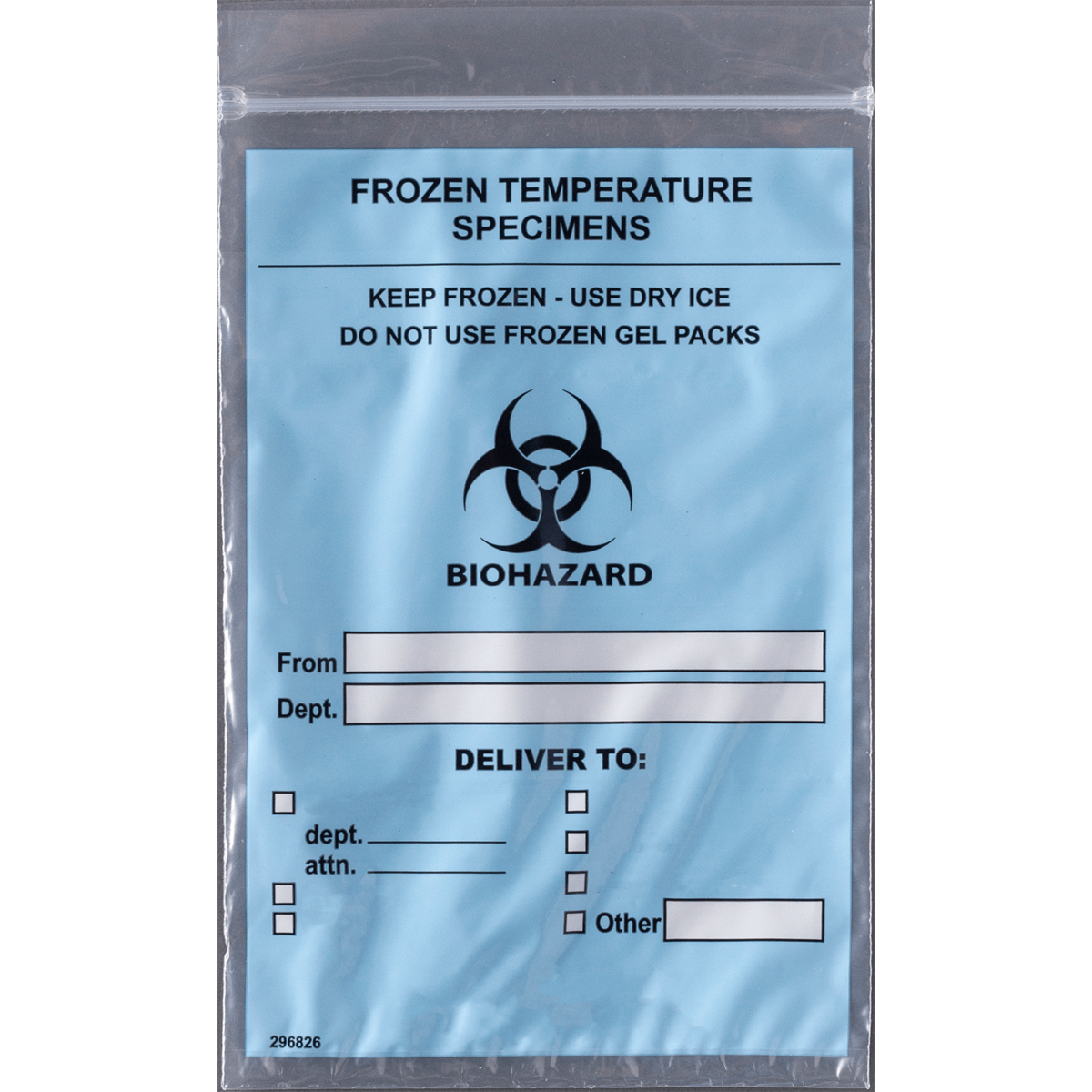 frozen specimen bag